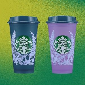 Starbucks holiday 2022 reusable color changing cup